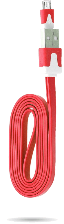 Cable Noodle 1m pour Manette Playstation 4 PS4 USB / Micro USB 1m Noodle Universel Universel (ROUGE)