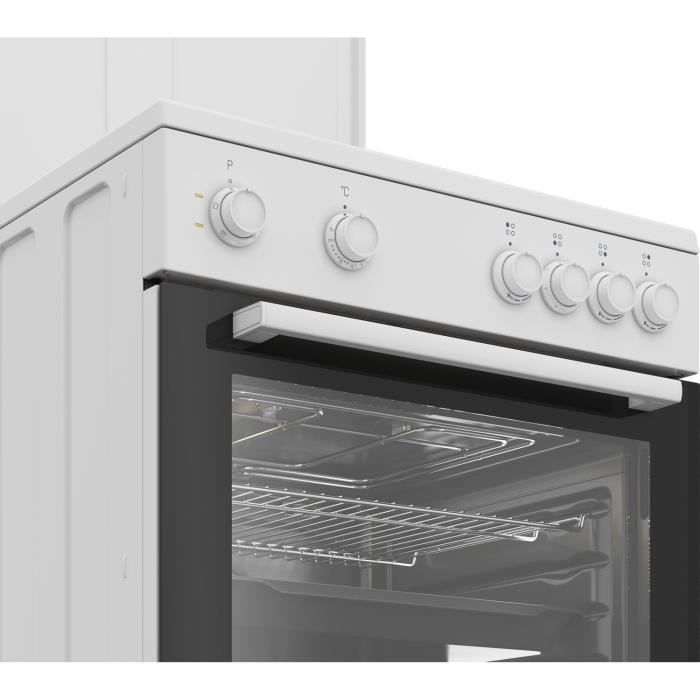 BEKO Cuisinière mixte 60 cm 3+1 four électrique FBS63121WD - vue 7