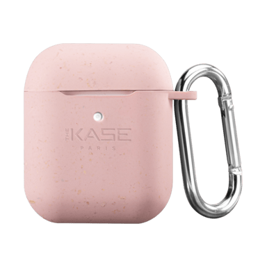 Coque antibactérienne vegan bio 100 % zéro déchet pour Apple AirPods, Rose rhubarbe