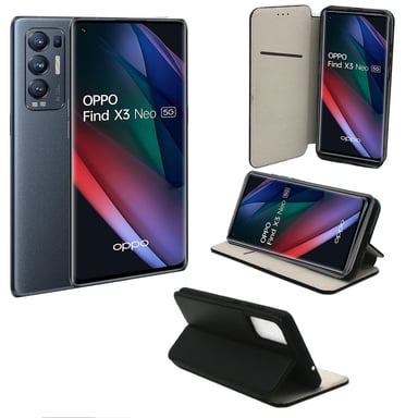 OPPO Find X3 Neo 5G Etui / Housse pochette protection noir