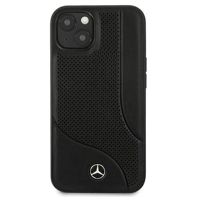 Funda Mercedes para iPhone 13 mini 5.4'' negro Piel perforada Area