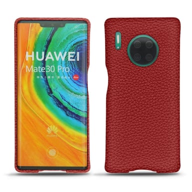 Coque cuir Huawei Mate 30 Pro - Coque arrière - Rouge - Cuir grainé