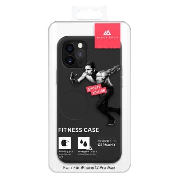 Coque de protection ''Fitness'' pour iPhone 12 Pro Max, noir