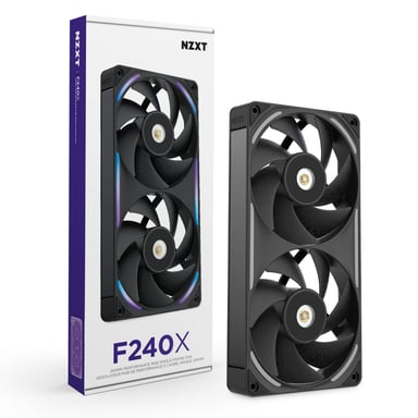 NZXT F240X Carcasa del ordenador Ventilador 12 cm Negro 1 pieza(s)