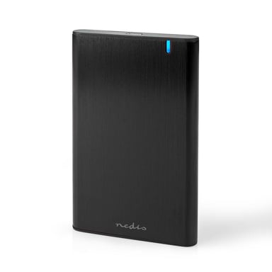 Nedis HDDE25410BK Boîtier de disques de stockage Boîtier HDD Noir 2.5''
