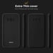 Moozy Minimalist Series Coque en silicone pour Samsung S8, noir - Finition mate fine et souple en TPU