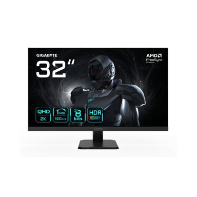 Écran PC GIGABYTE GS32QA 32 pouces QHD 180Hz 1 ms FreeSync Premium HDR Noir