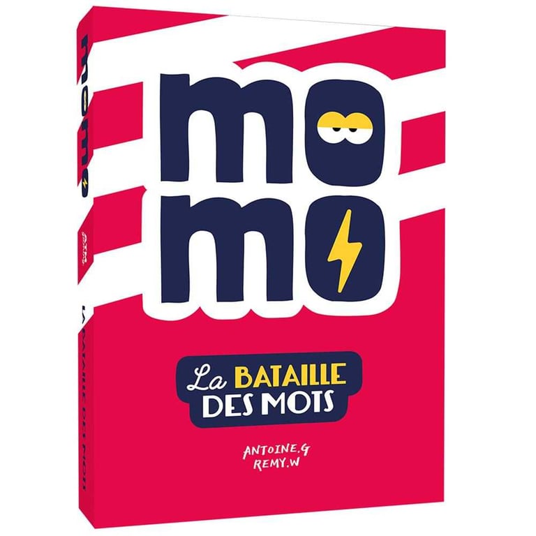 Jeu de cartes ATM Gaming Momo La Bataille des Mots Rapide 2-8 joueurs Rose Blanc Bleu marine Jaune - Neuf