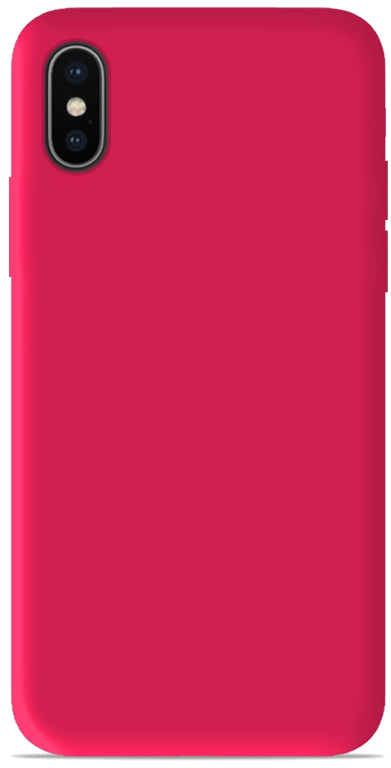 Coque silicone unie compatible Mat Rose Apple iPhone XS Max