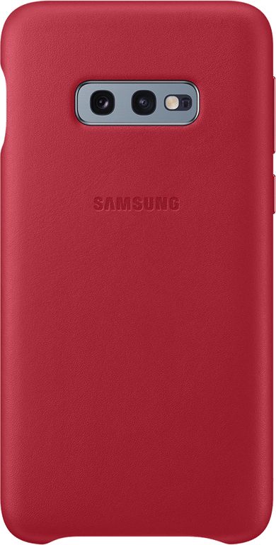 Coque rigide en cuir rouge Samsung EF-VG970LR pour Galaxy S10e G970