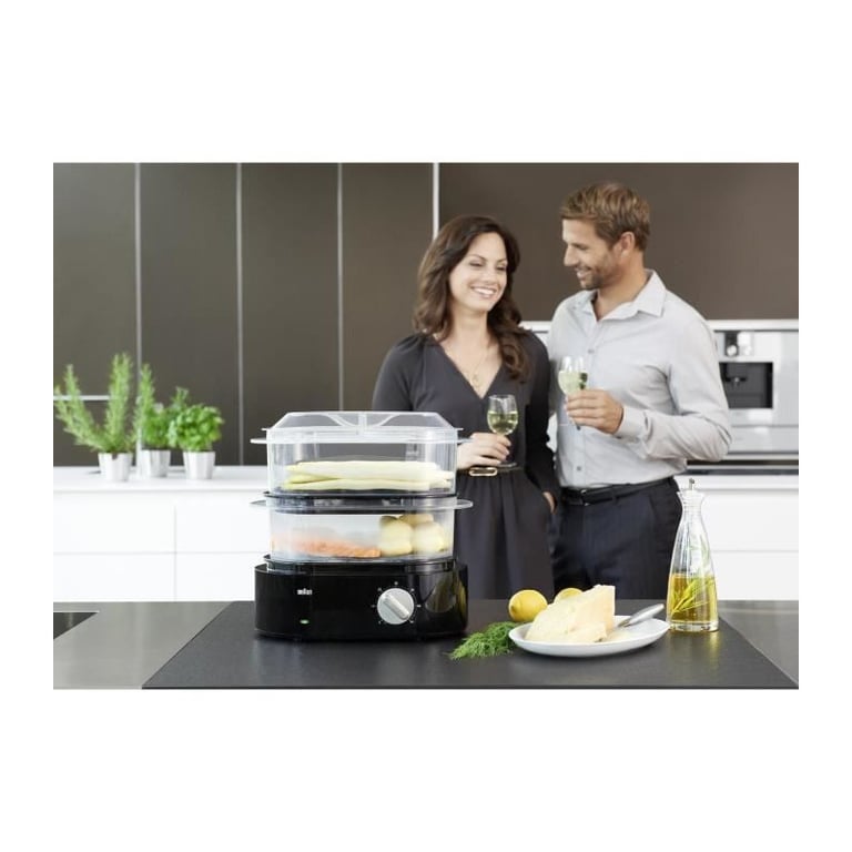 Cuiseur Vapeur BRAUN FS5100BK – 850W, Turbo Vapeur, Minuteur Intégré - vue 6
