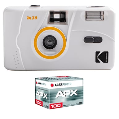 KODAK - Appareil Photo Rechargeable KODAK M38-35mm, Objectif Haute Qualité, Flash Intégré, Pile AA