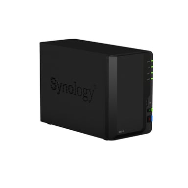 Synology DiskStation DS218 serveur de stockage NAS Bureau Realtek RTD1296 2 Go DDR4 0 To DiskStation Manager Noir