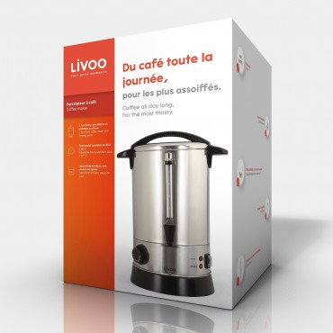 Livoo DOM397 Cafetière électrique 40 tasses inox - vue 4