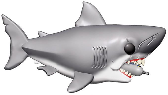 FUNKO Pop Movies: Jaws - 6'' Jaws W/Diving Tank