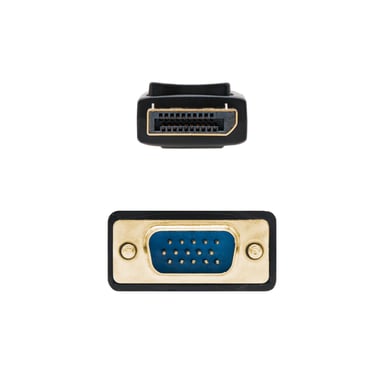 Nanocable 10.15.4401 cable de vídeo y adaptador 1 m DisplayPort VGA (D-Sub) Negro