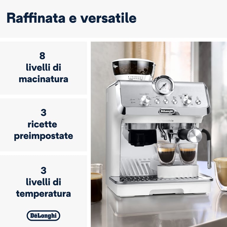 Machine à expresso DeLonghi EC9155.W – 15 Bars, Mousseur à lait, 1,7L - vue 6