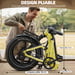 Vélo électrique pliant TTGO F7, batterie 48 V 15 Ah, freins à disque hydrauliques - jaune