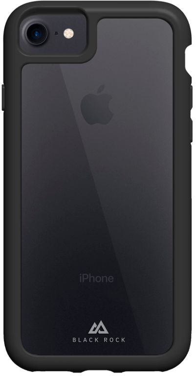 Coque de protection Robust Transparent pour iPhone 7/8/SE 2020, noir