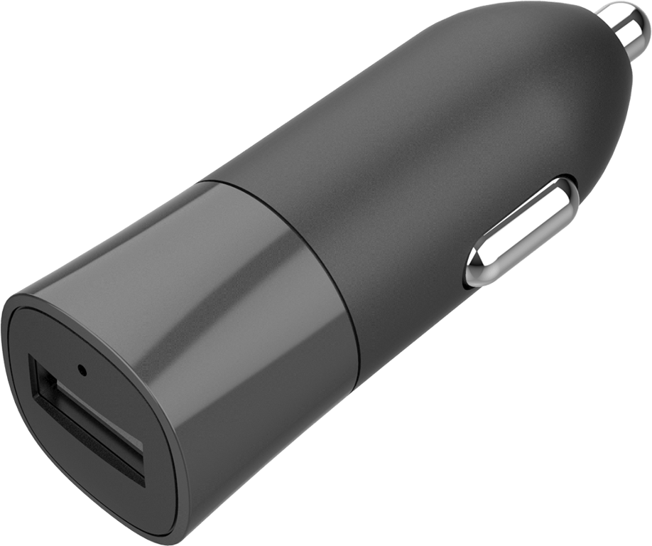 Chargeur voiture 2.4A Charge rapide + Câble USB A/micro USB Noir Bigben