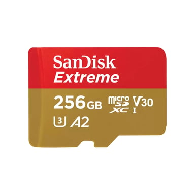 SanDisk Extreme 256GB MicroSDXC UHS-I Classe 10