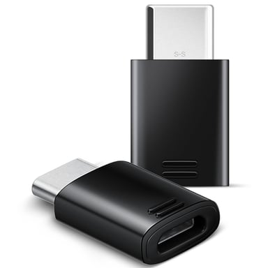 Adaptador Samsung Micro-USB hembra a USB tipo C carga y sincronización - Negro