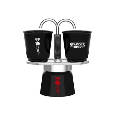Cafetière italienne Bialetti Mini Express Stranger Things 130 ml 2 tasses Noir/Rouge