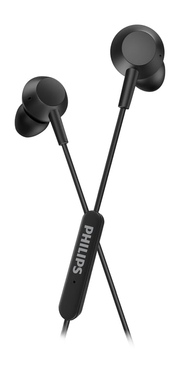 Philips TAE5008BK00 Écouteurs Intra Auriculaire avec Micro | Filaire léger | Câble de 1 2 | Télécommande Intégrée à 3 Boutons | 3 Embouts | Confortable | Son et Basses Puissantes | | - vue 7