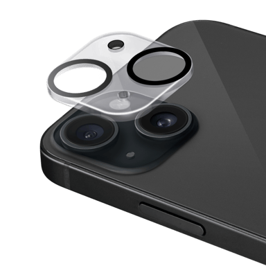 Protezione dell'obiettivo della fotocamera in cristallo acrilico per Apple iPhone15/14 Plus, trasparente