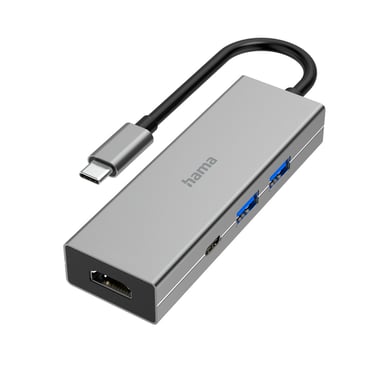 Hub USB-C, multiport, 4 ports, 2 USB-A, USB-C, HDMI