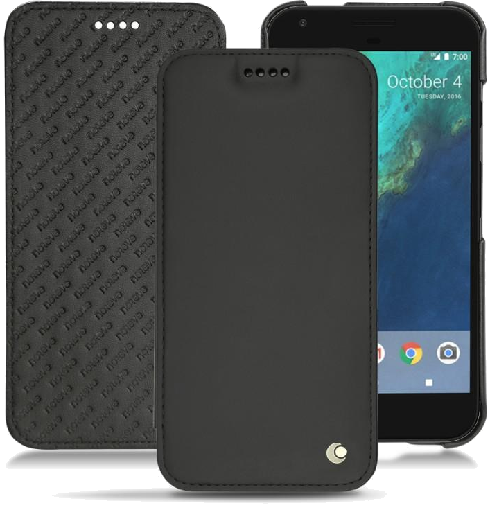 Housse cuir Google Pixel XL - Rabat horizontalNoir