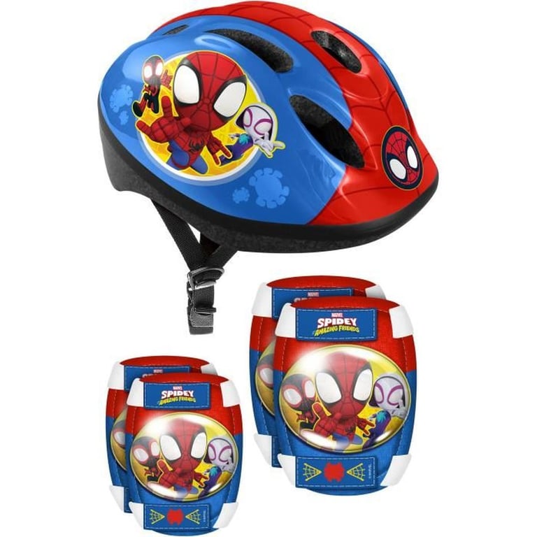 Stamp Casque + Coudieres/Genouilleres - Spidey