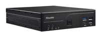 Shuttle Slim PC DH610, S1700, 1x HDMI, 2x DP, 1x 2,5'', 2x M.2, 2x LAN (Intel 1G + 2,5G), 2x COM, funzionamento 24/7, attacchi VESA