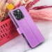 Zanaé Funda tipo cartera para iPhone 16 Pro con soporte y lengüeta magnética Violeta