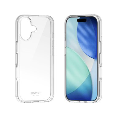 Coque hybride invisible fabriquée à  83 % de plastique recyclé pour Apple iPhone 17, transparente