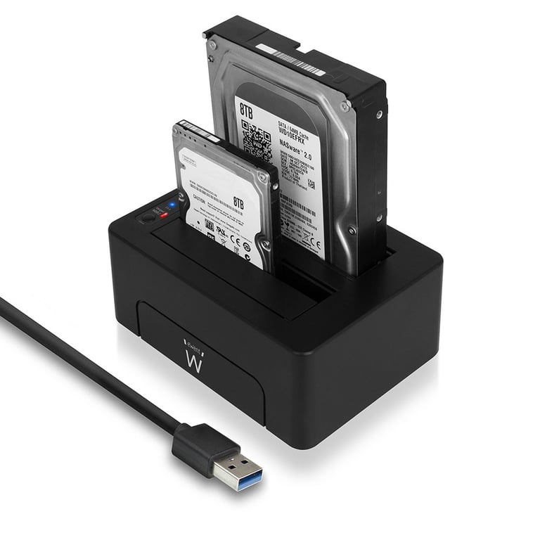 Ewent EW7014 Station d'accueil de disques de stockage USB 3.2 Gen 1 3.1 Gen 1 Type A Neuf