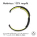 imoshion Bracelet sport en silicone - Connexion universelle 20 mm - Black & Neon Yellow