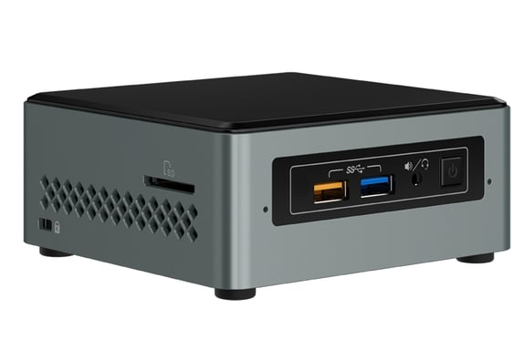 Intel NUC BOXNUC6CAYSAJ PC Intel Celeron J J3455 2 GB DDR3L-SDRAM 32 GB eMMC Windows 10 Mini PC Nero, Grigio