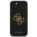 Custodia Guess per iPhone 13 mini 5,4'' nero Silicone 4G Logo