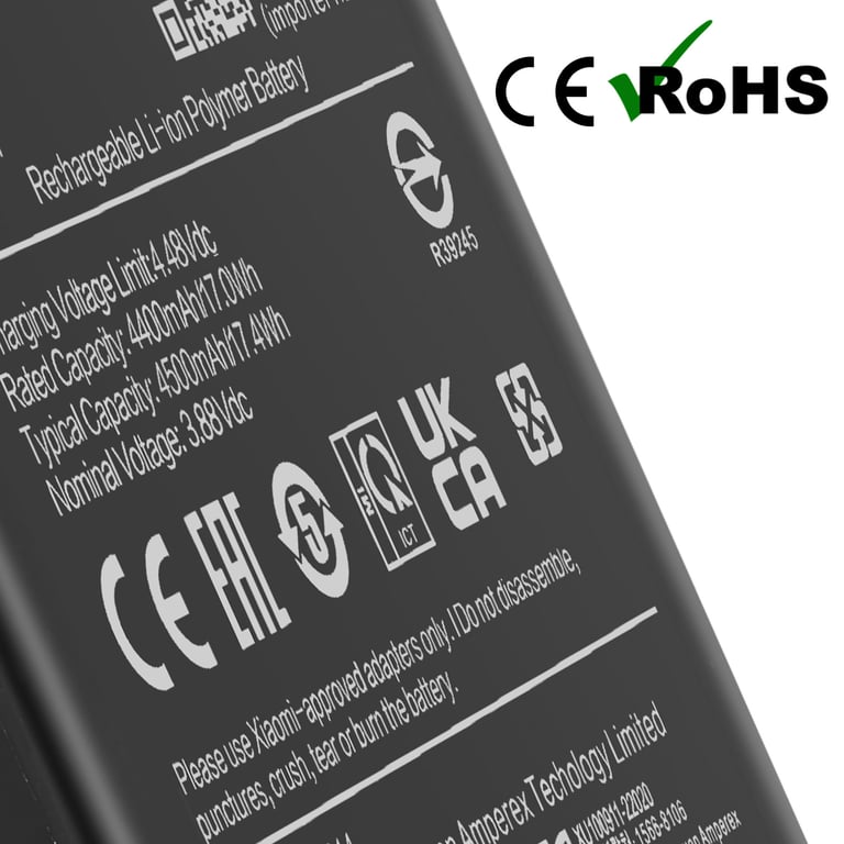 Xiaomi Batterie de Remplacement BP4G 4500mAh pour Xiaomi 13 Service Pack - vue 3
