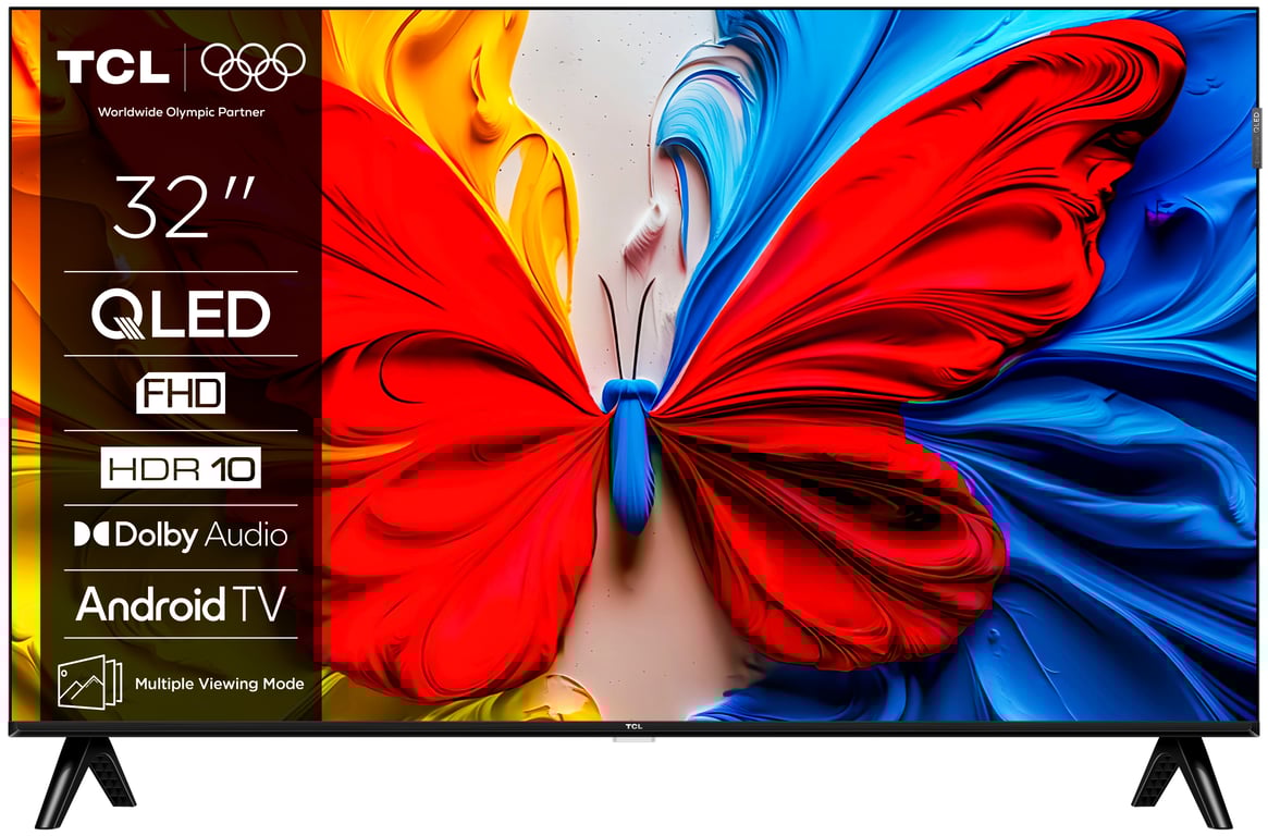 TCL TV QLED 32S5K 32? Full HD Smart TV Google TV Dolby Audio WiFi Bluetooth