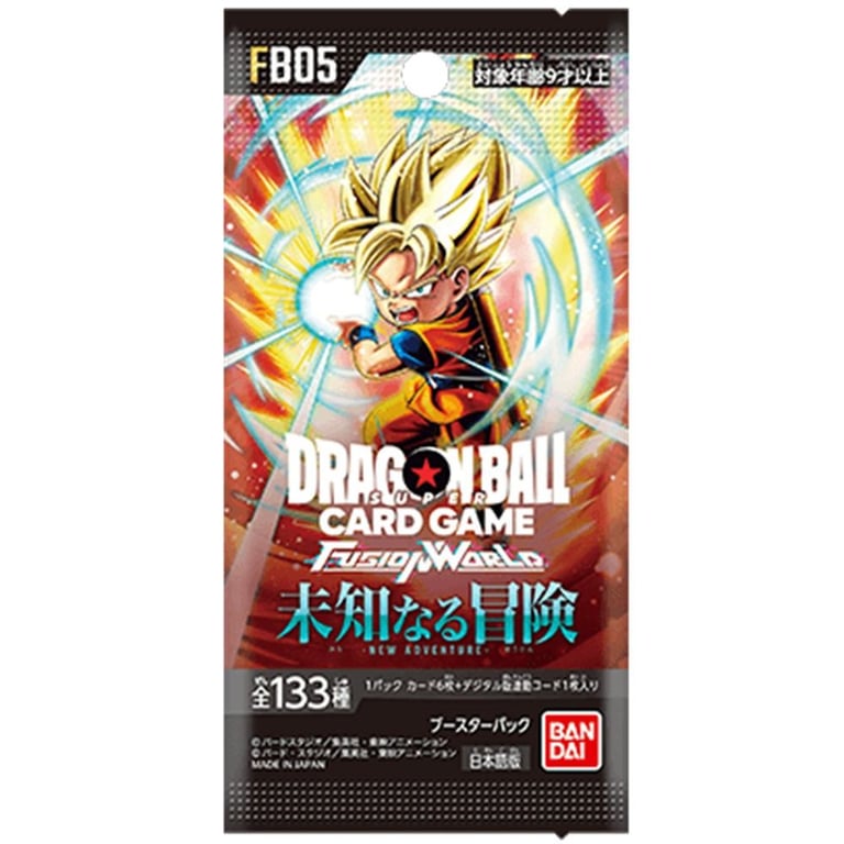 Carte à collectionner Bandai Boosters de 6 cartes Dragon Ball Super Card Game Fusion World