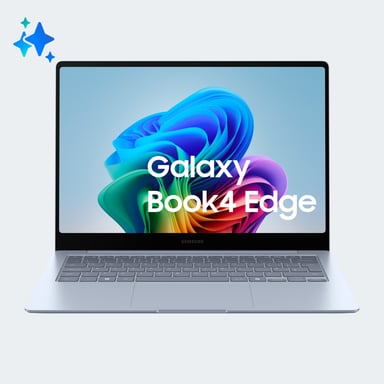 Samsung Galaxy Book4 Edge Copilot+ PC Snapdragon Ordinateur portable 35,6 cm (14'') Écran tactile WQXGA+ 16 Go LPDDR5x-SDRAM 512 Go SSD Wi-Fi 7 (802.11be) Windows 11 Home Bleu
