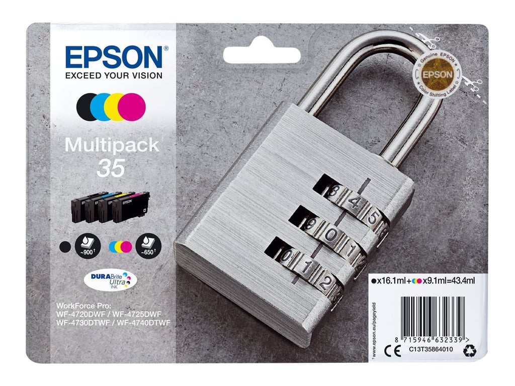 Pack de Cartouche d'encre Epson Cadenas 4 couleurs - vue 9