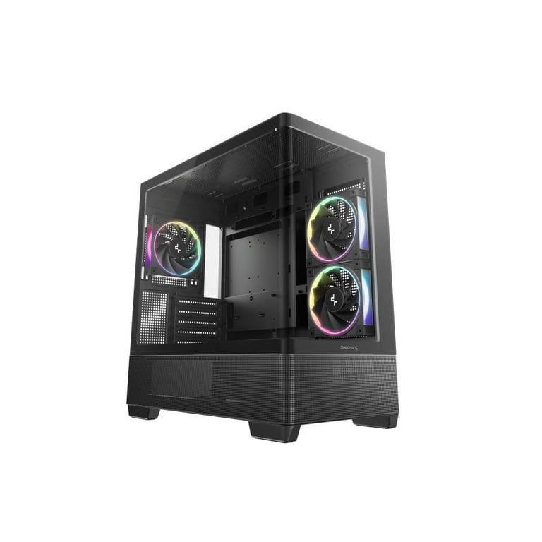 Boîtier PC DEEPCOOL CG380U 3F Tower verre trempé micro ATX RGB 2x120 mm latéraux 1x120 mm arrière Neuf