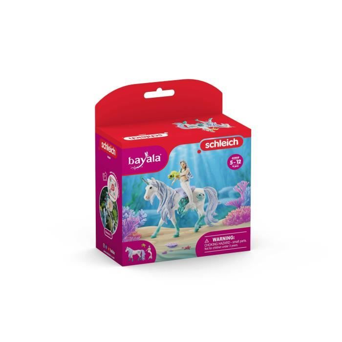 Figurine Sirène sur licorne de mer Schleich 70594 Bayala 4 pièces Dès - vue 8