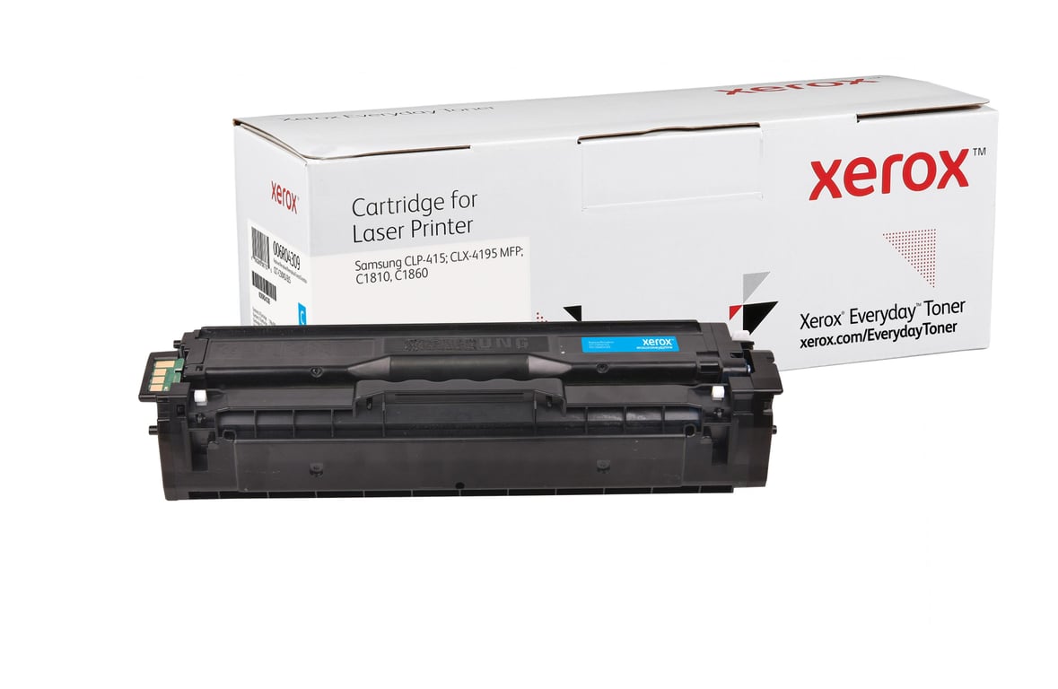 Xerox Cyan compatible cartouche de toner alternative pour : Samsung CLT C504S pour Samsung CLP 415 CLX 4195 MultiXpress SL C1453 C1454 Xpress SL C1404 C1810 C1860 - vue 3