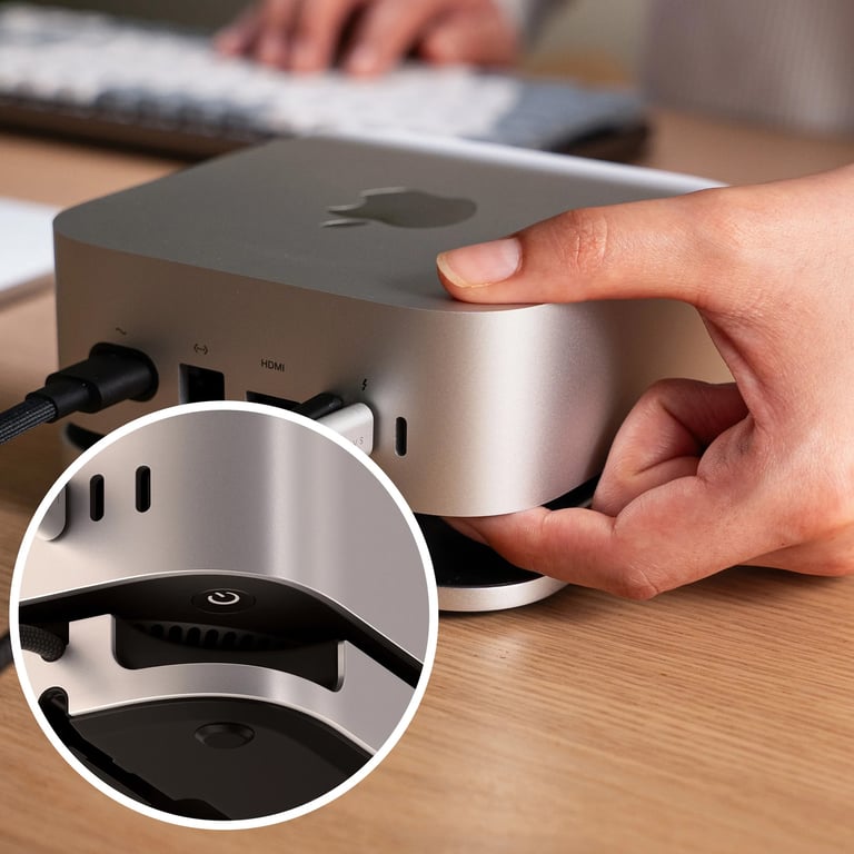 Support et Hub Satechi pour Mac Mini M4 avec boîtier SSD - vue 6
