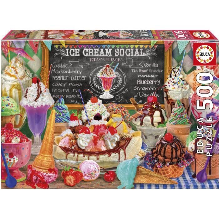 Puzzle EDUCA Boutique de Glaces 500 pièces 48x34 cm À partir de Mixte - vue 4