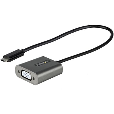 StarTech.com Adattatore da USB C a VGA - Dongle adattatore da USB-C 1080p a VGA - Convertitore da USB-C (modalità DP Alt) a display VGA - Comp. Thunderbolt 3 - Cavo integrato da 30 cm